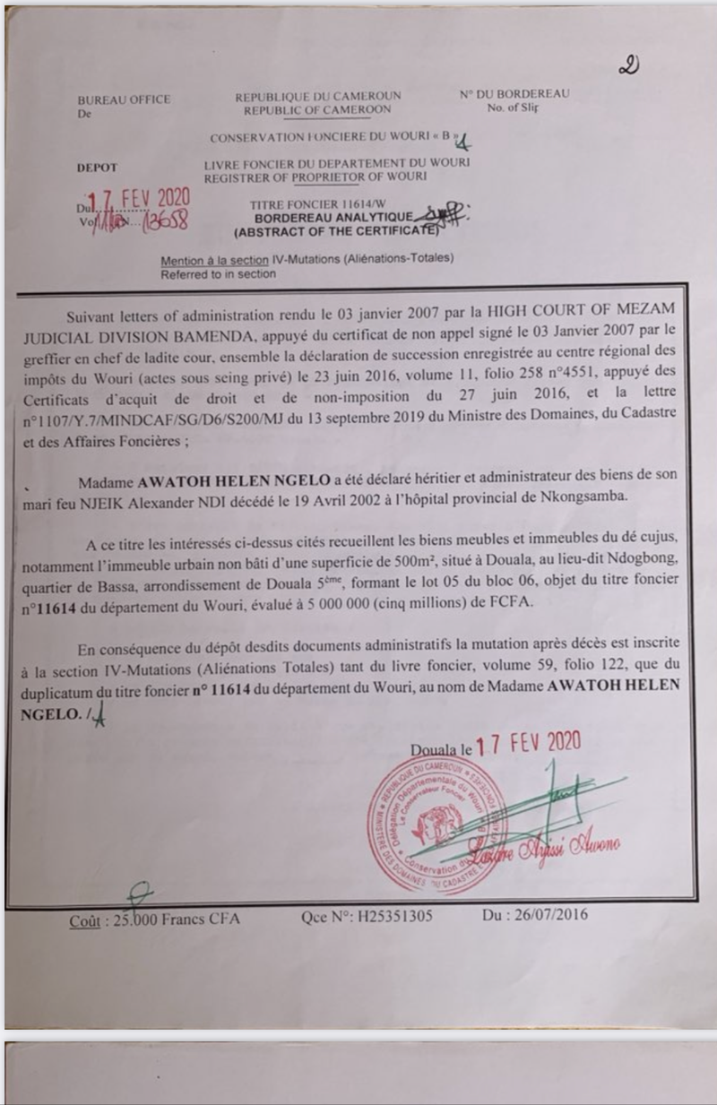 Titre Foncier