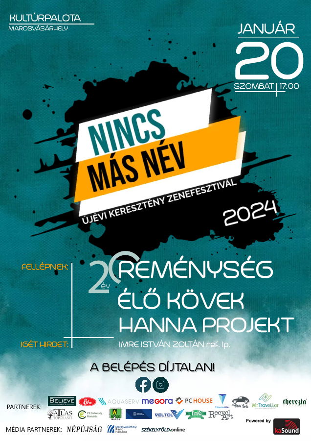 NINCS MÁS NÉV 2024/ ÚJÉVI KERESZTÉNY ZENEFESZTIVÁL