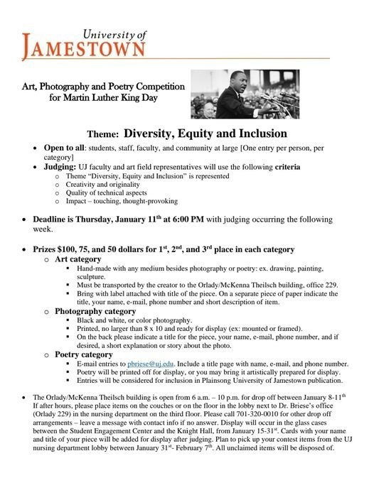 MLK Day Art, Photography, and Poetry Competition