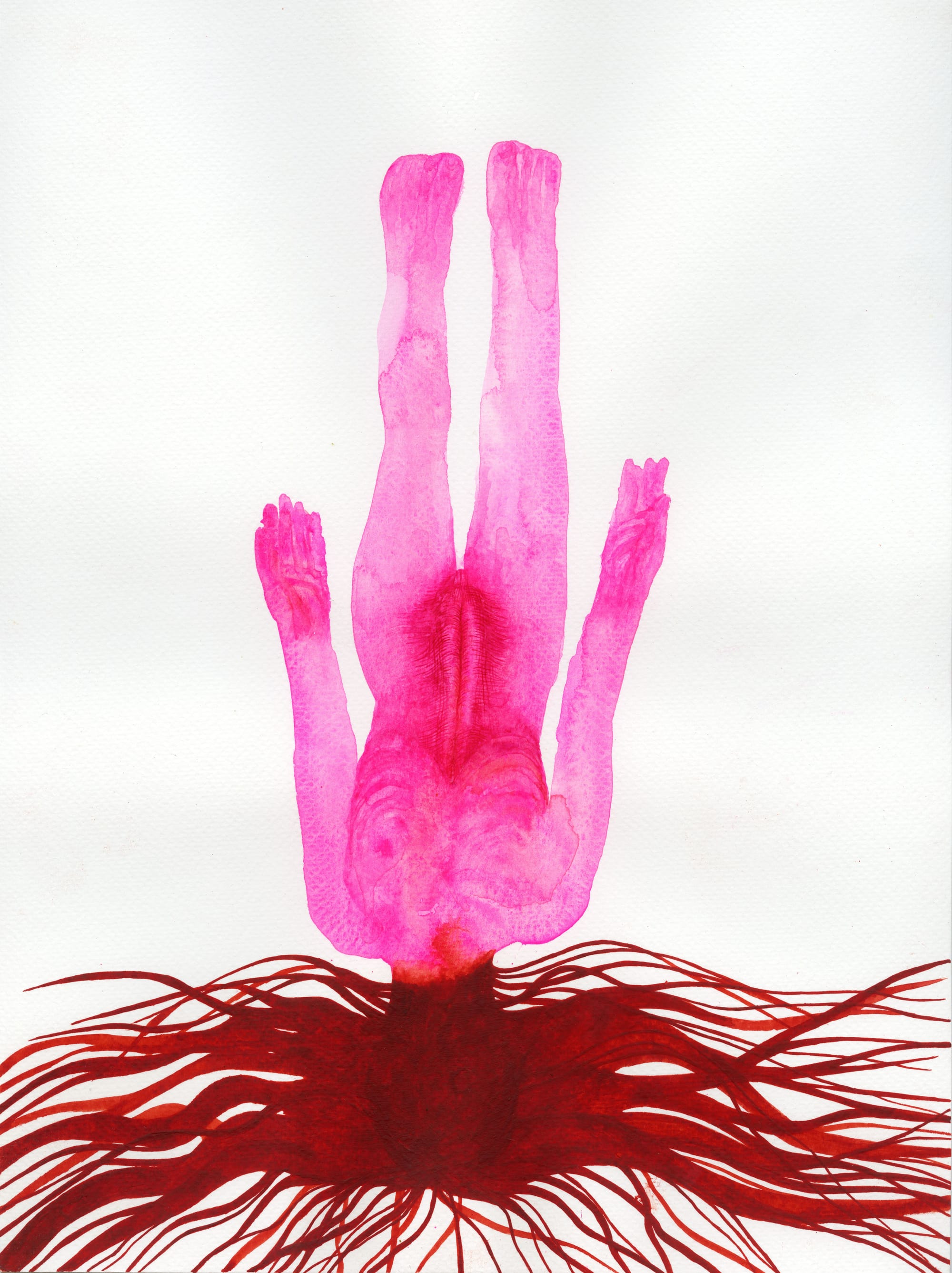 Down. Series 'Bruises and beads'