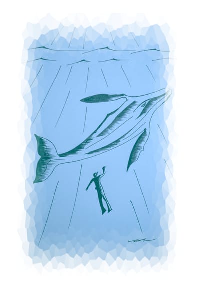 POEME ET DESSIN 5 . CETACE  image