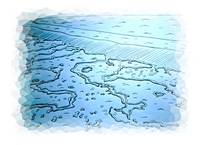 POEME ET DESSIN 8 . LA GRANDE BARRIERE  image