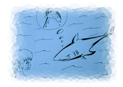 POEME ET DESSIN 12 . REQUINS  image