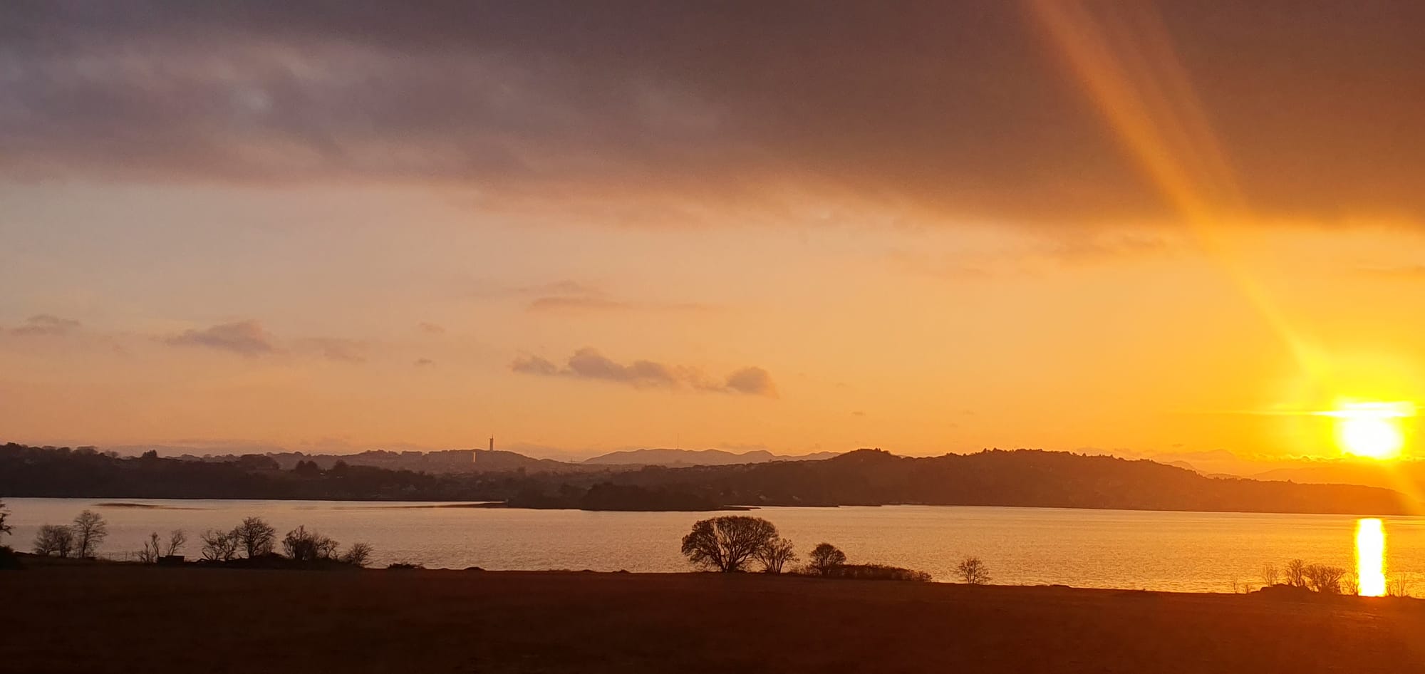 Sunrise over Forus Stavanger Sola Tananger nov 2022
