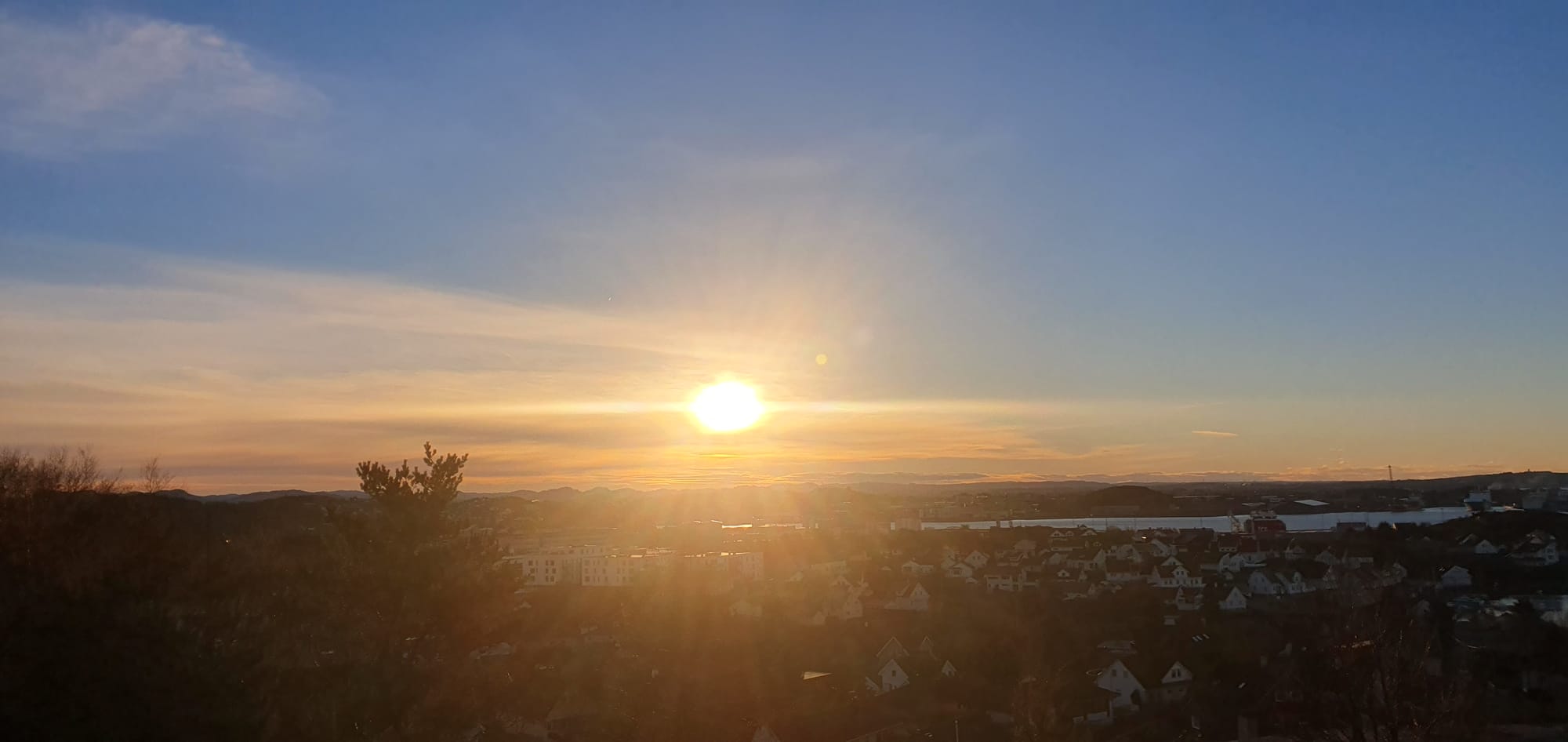 Special sunrise over Tananger 20.11.2022