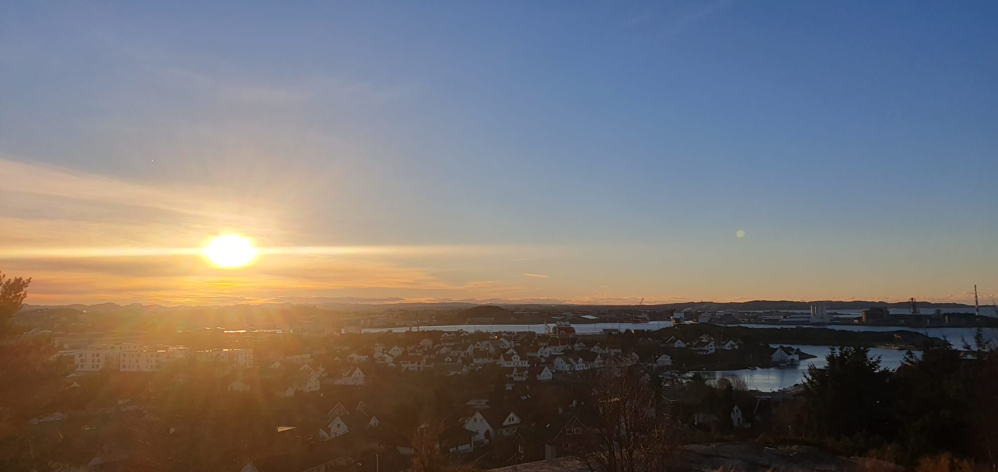 Special sunrise over Tananger 20.11.2022