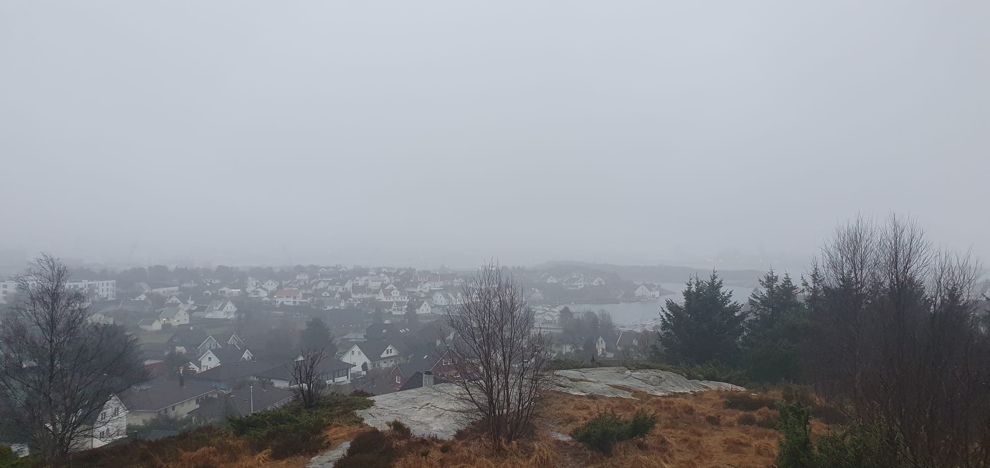 Fog in Tananger Risavia 24.01.2023 at the morning.