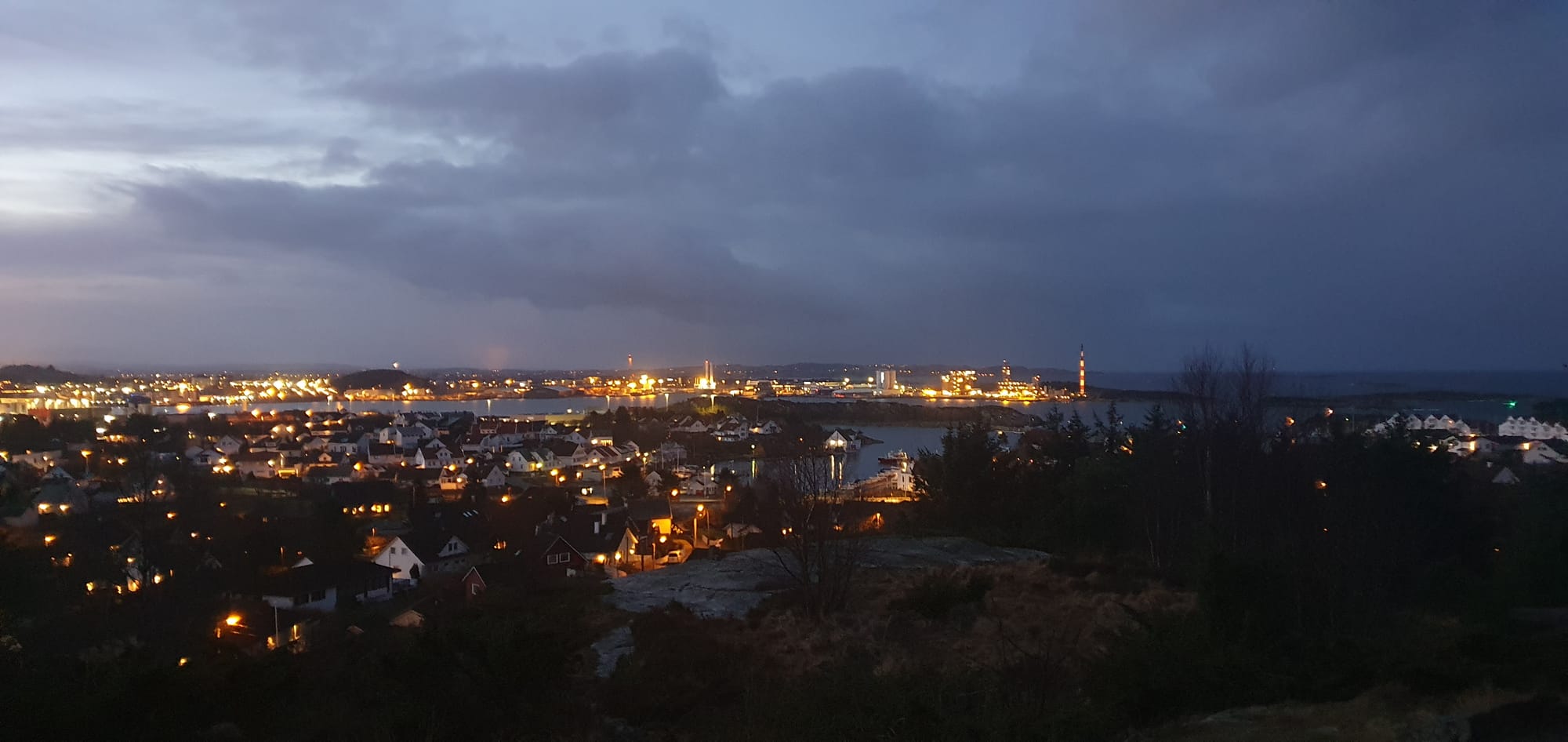 Tananger and Risavika before sunrise. 18.03.2023