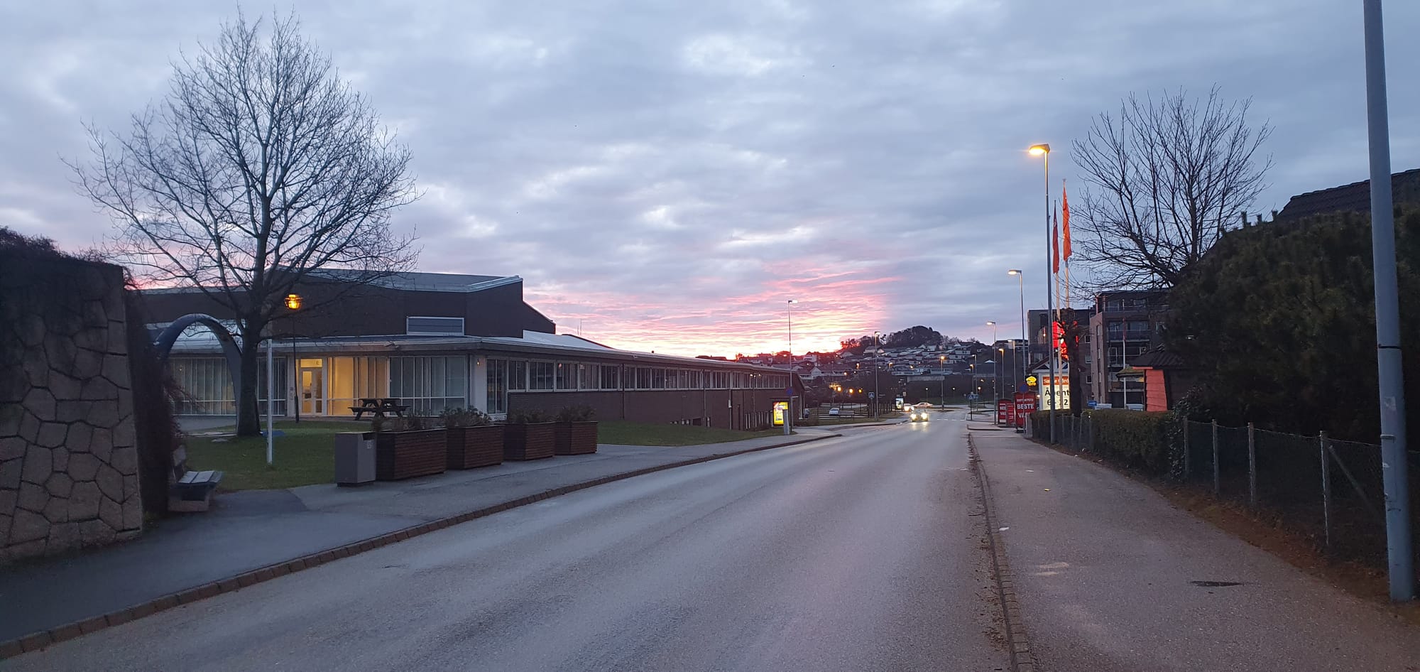 Sunrise with Sola kulturhus!