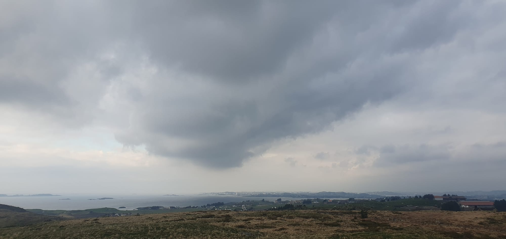 View to Tananger from tjelta! april 2023