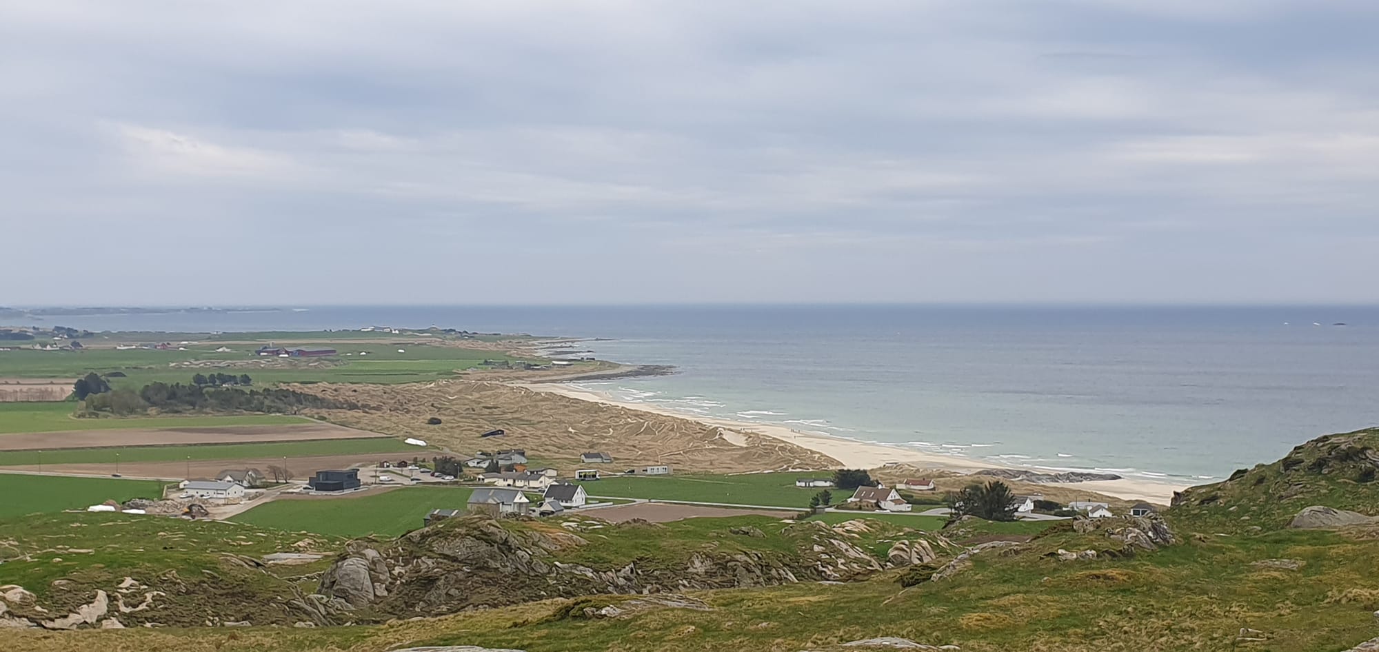 The Hellestø beach in Tjelta in Norway in May 2023