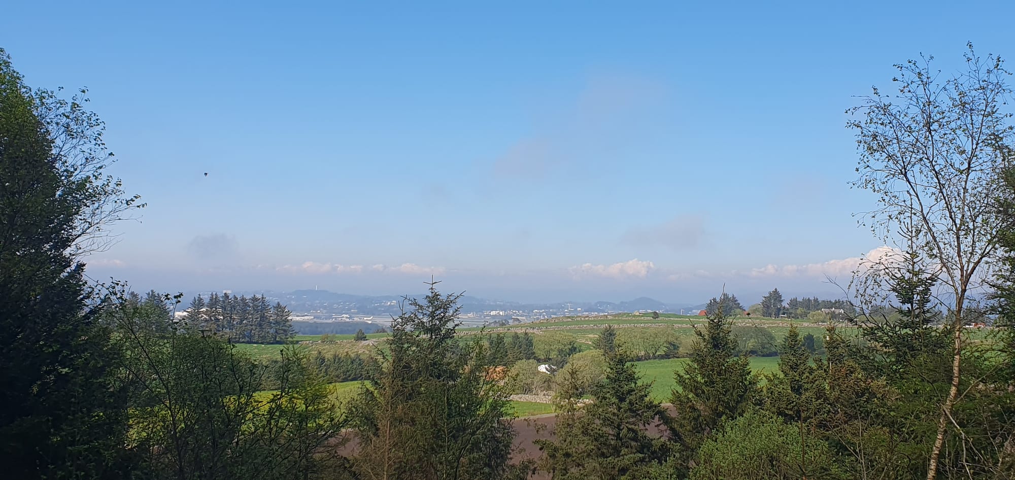 View to sola airport from Håland woods may 2023