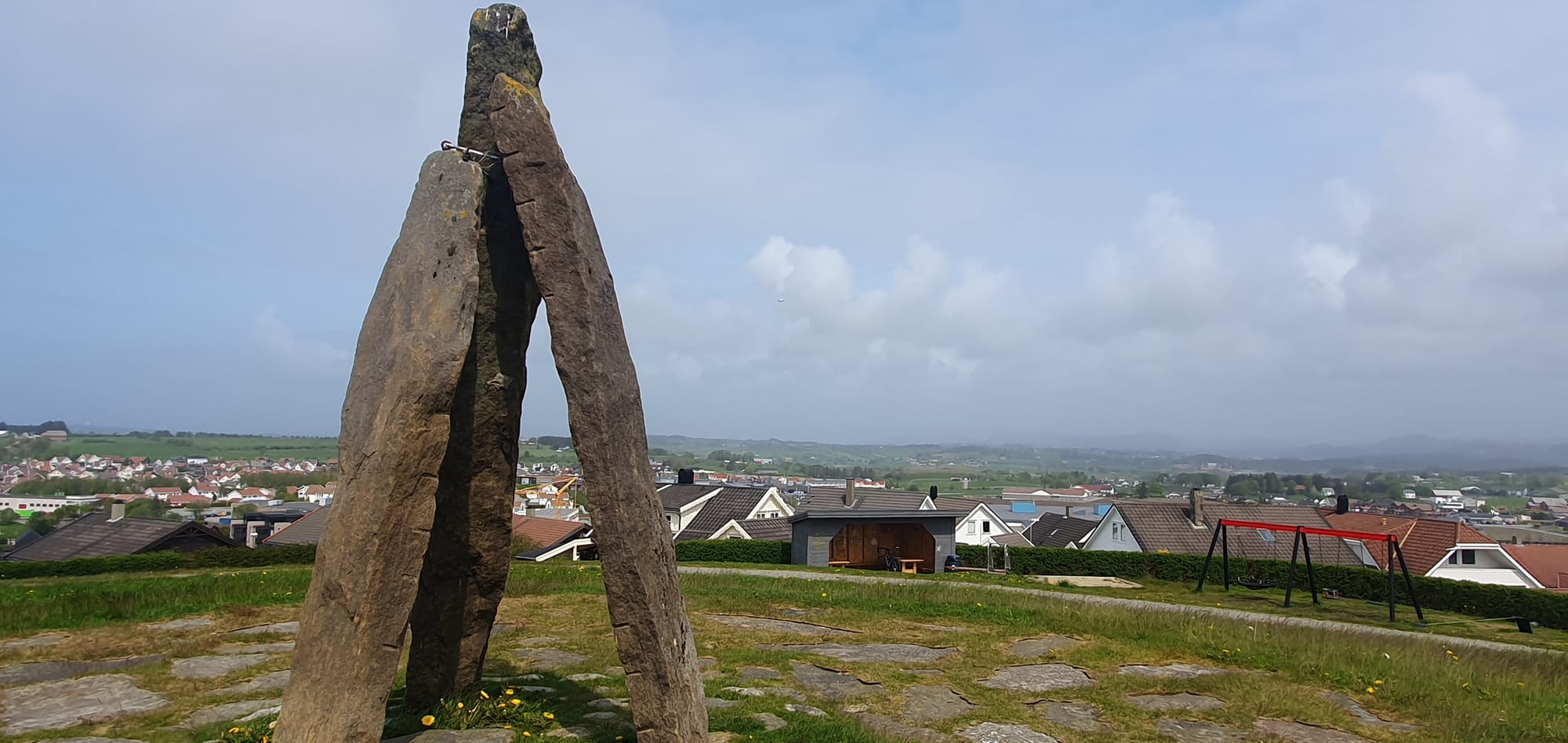 View at the top in the middle of Klepp may 2023