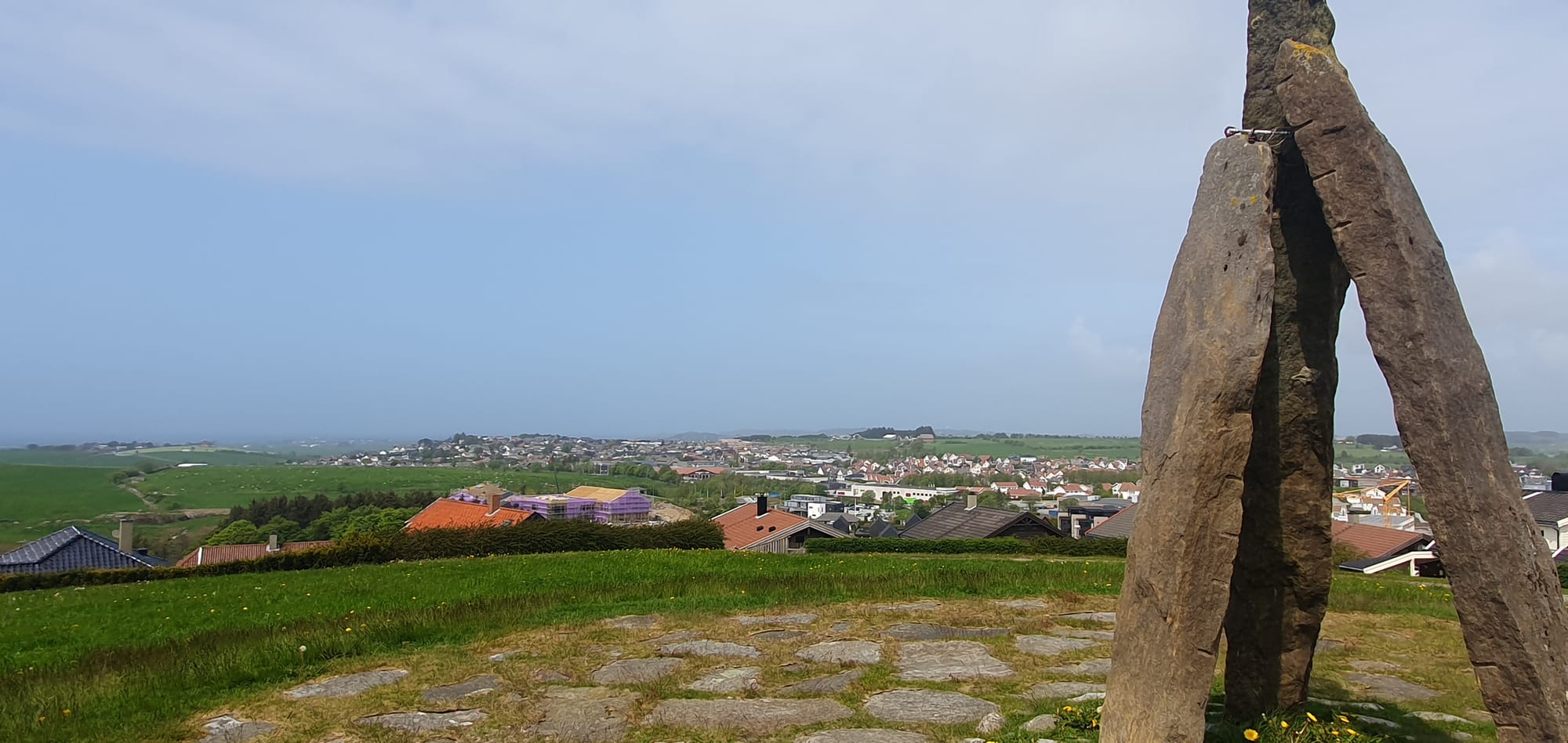 View from the top in Klepp may 2023