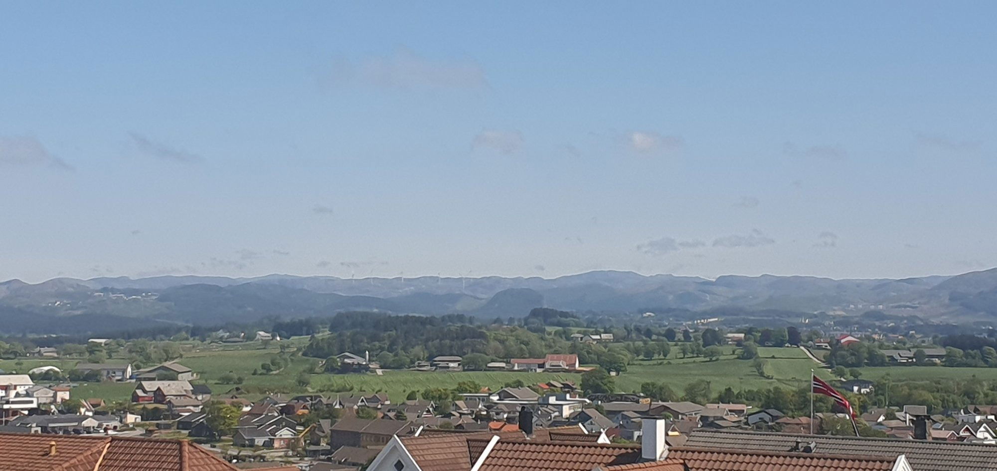 Nature and muntains with windmills may 2023