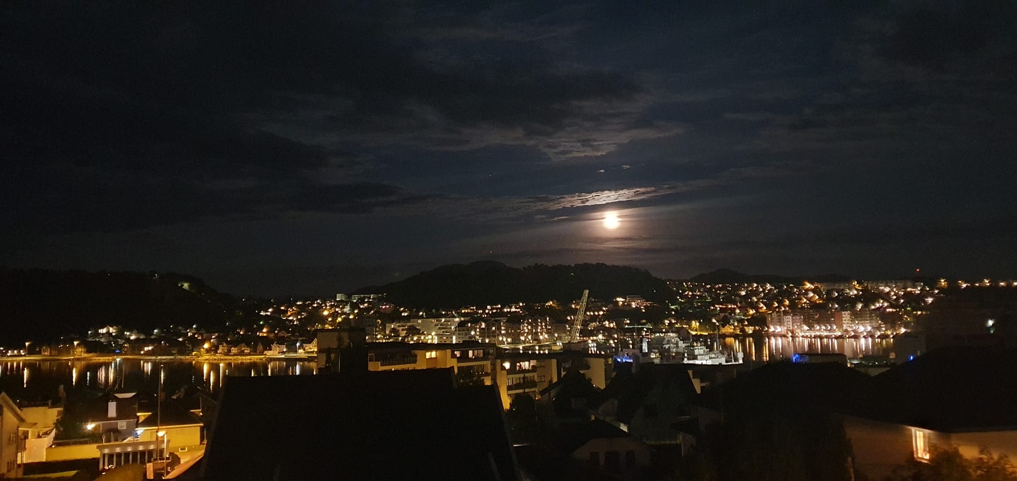 Sandnes in Moonshine in the start of august
