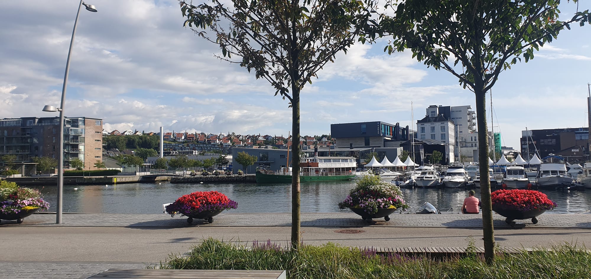 Boats and blink festival in Sandnes center