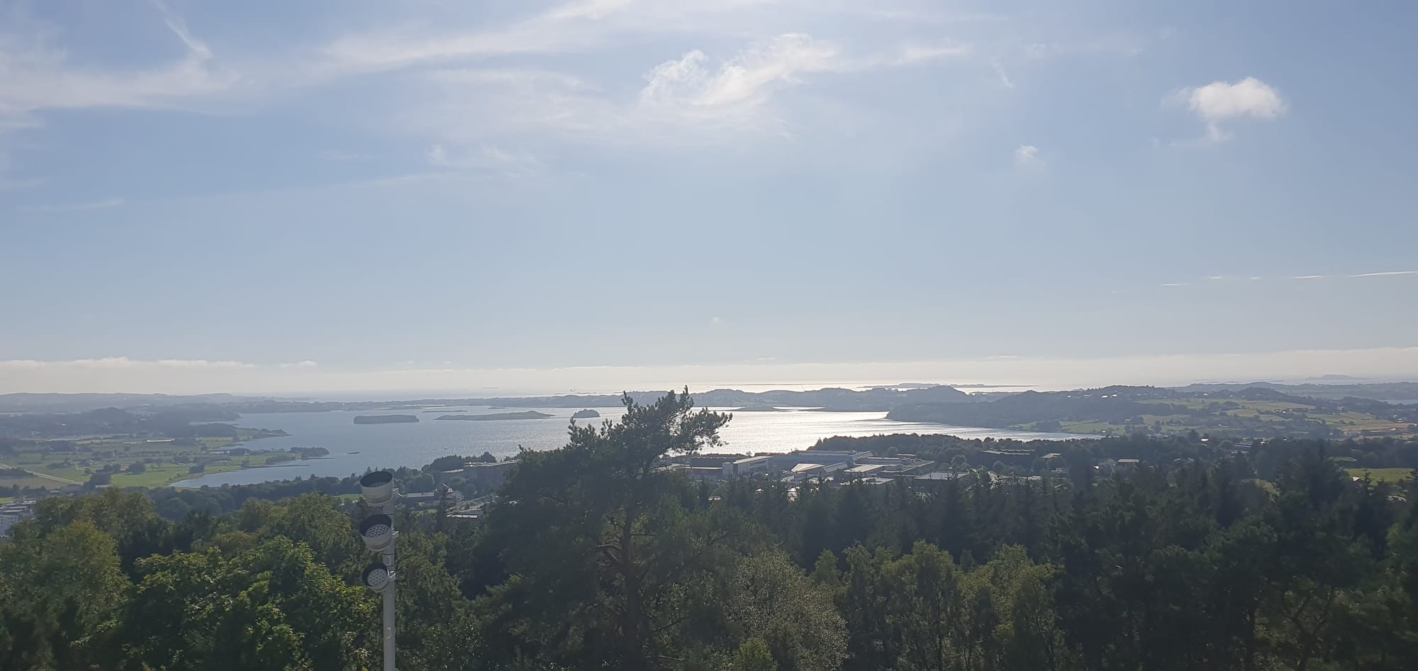 Great view from Ullandhaug tower in Stavanger august 2023