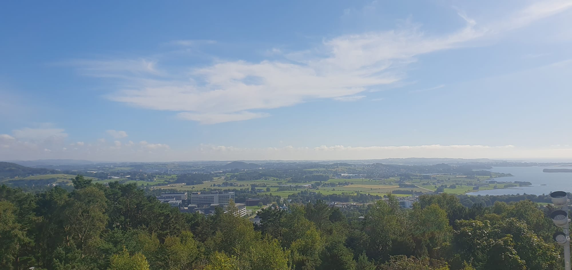 Great view from Ullandhaug tower in Stavanger august 2023