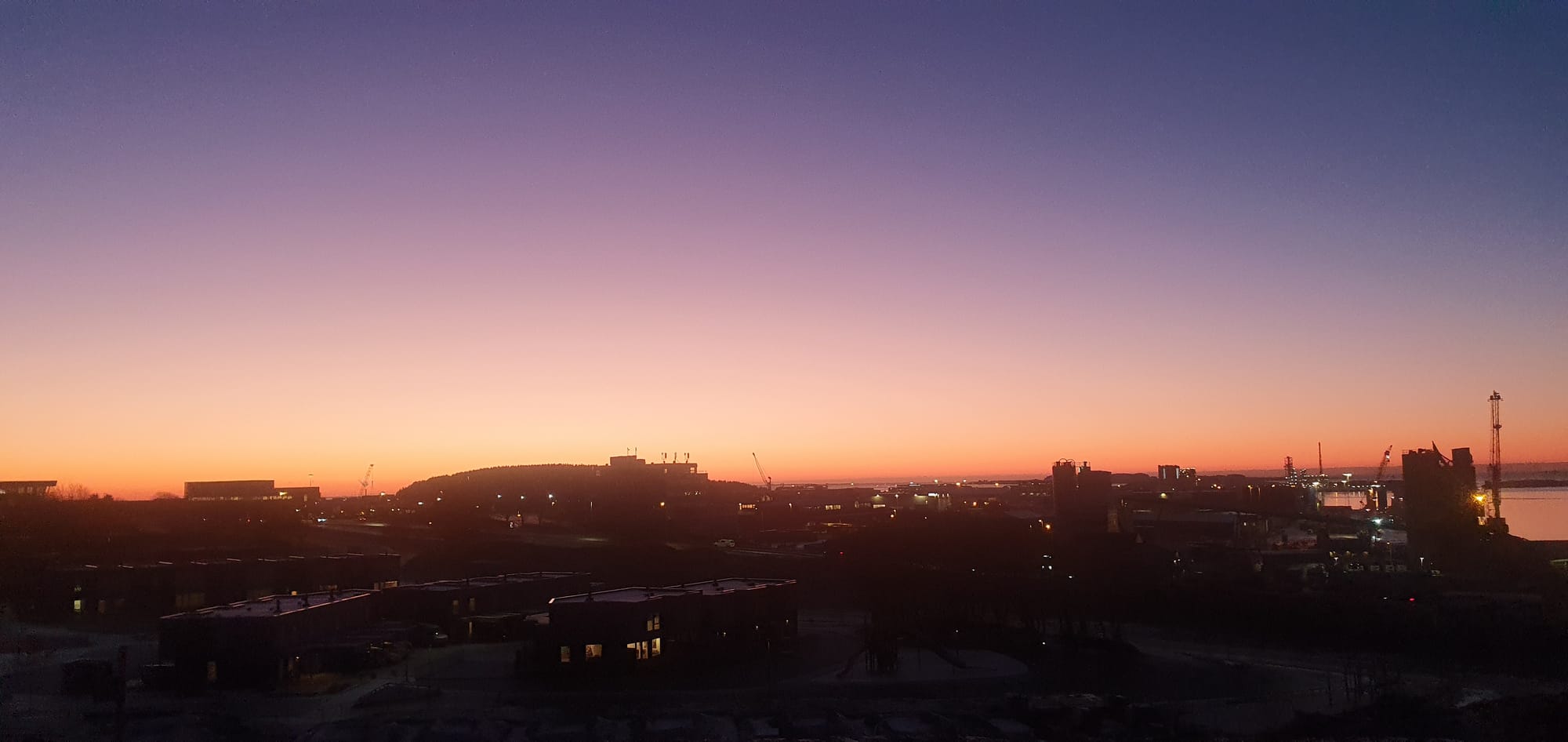 Enok bakken in Risavika Tananger in Jan 2024 Sunset