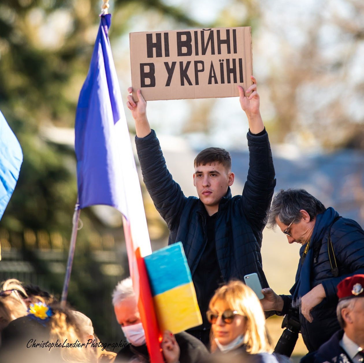 Manifestation de soutien à l'Ukraine