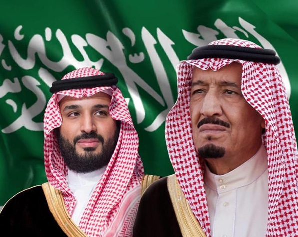 خادم الحرمين الشريفين الملك سلمان آل سعود وولي عهده الأمين محمد بن سلمان