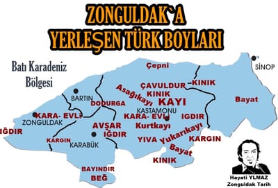 ZONGULDAK`A YERLEŞEN TÜRK BOYLARI