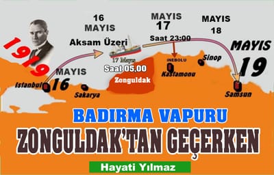 BANDIRMA VAPURU, ZONGULDAK`TAN GEÇERKEN