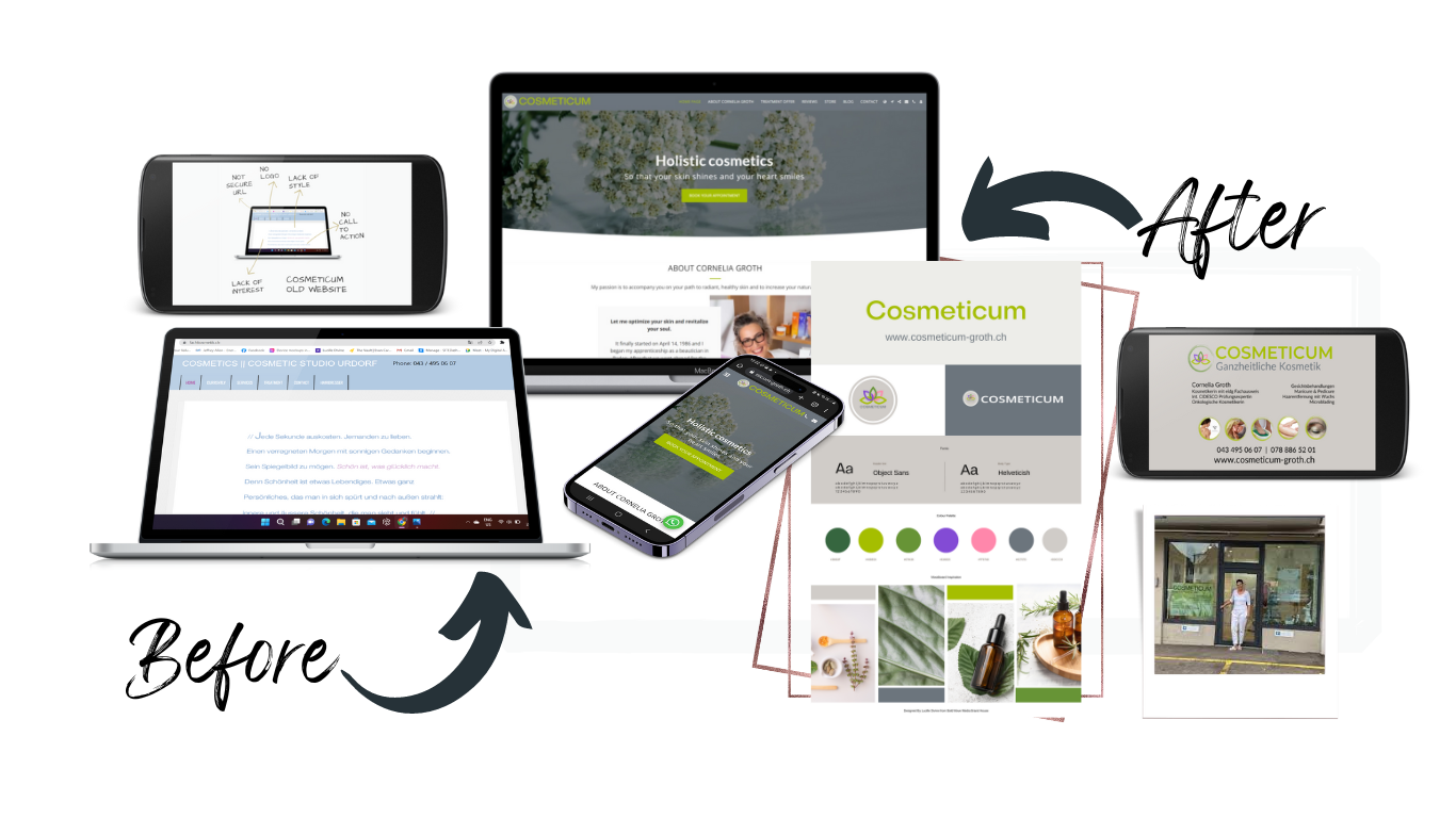 I'm here to help you transform your business branding and craft a marketing strategy that empowers you to confidently and professionally take centre stage. Together we will transform your self doubt into instant brand confidence so you can shine online!