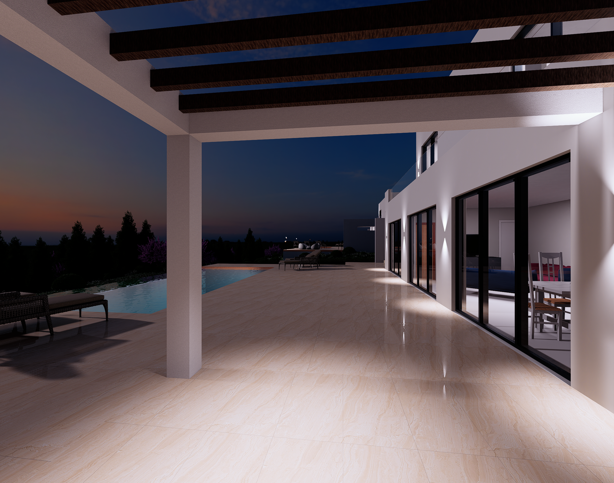 Construction of a two 2-store houses in Mastichari area with pools