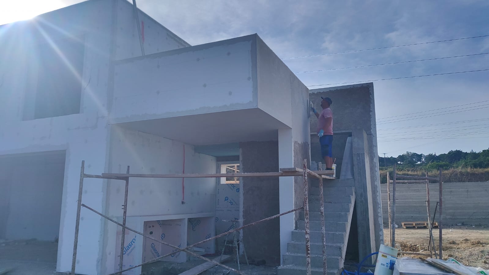 Construction of a two 2-store houses in Mastichari area with pools