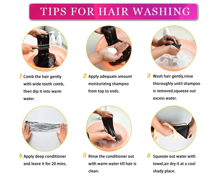 Shampooing your hair