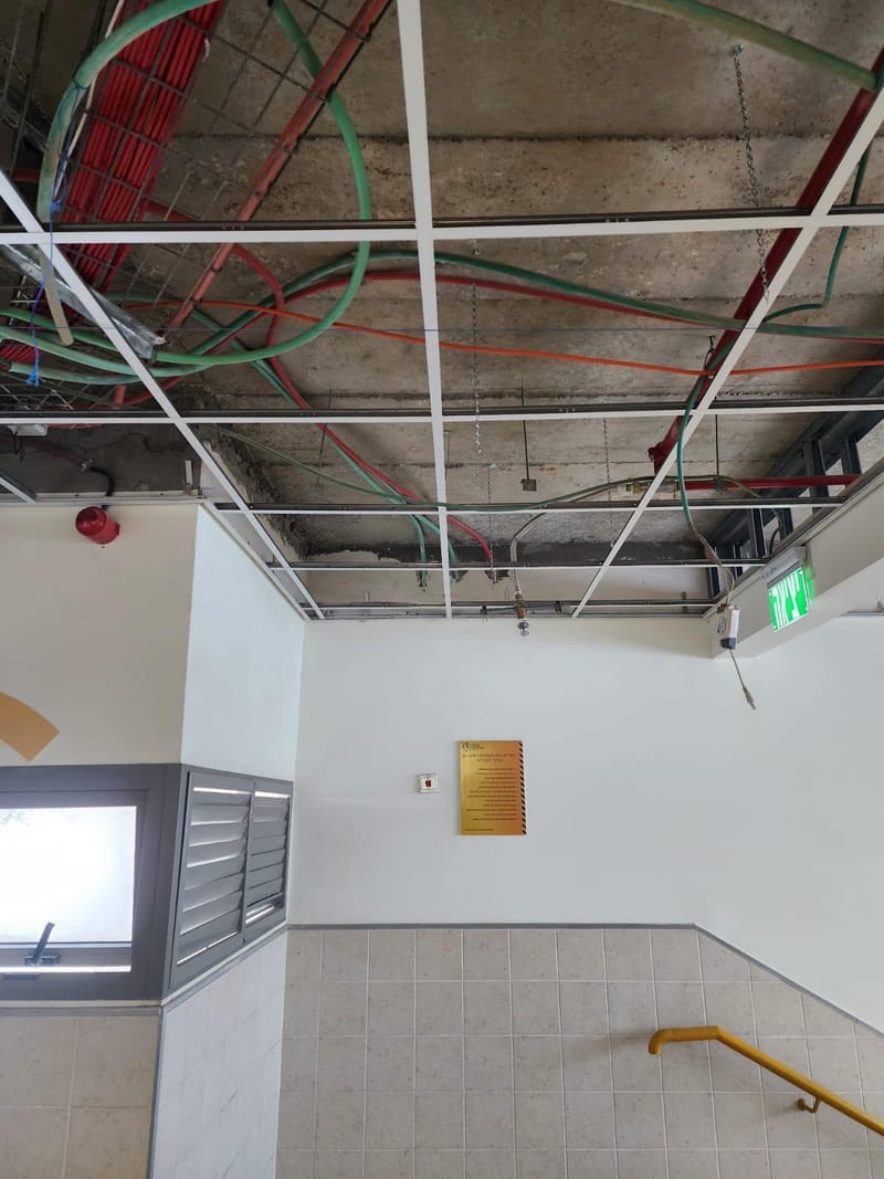 תקרה אקוסטית + ג"ת 