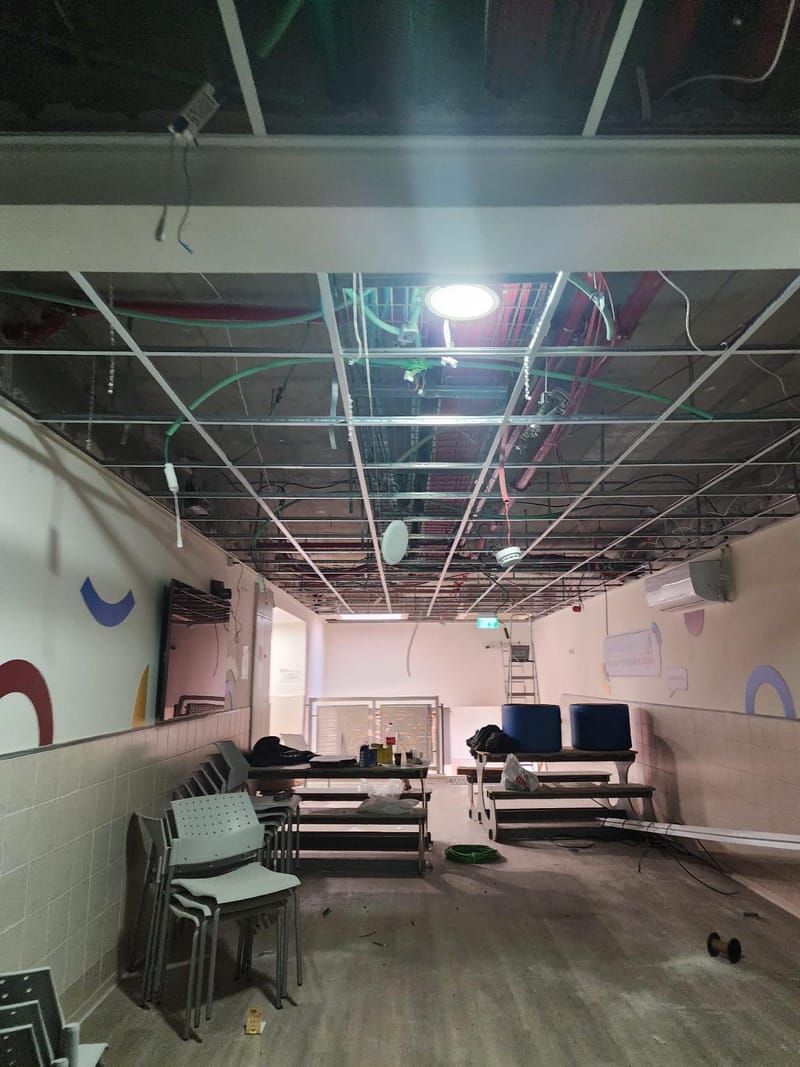 תקרה אקוסטית + ג"ת 