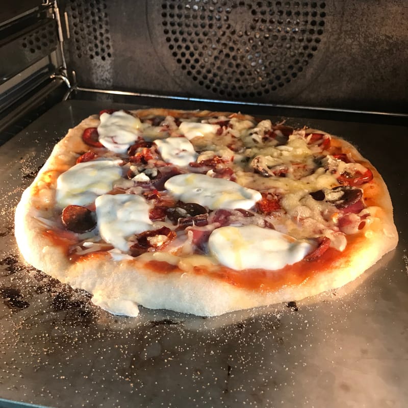 Pizza backen