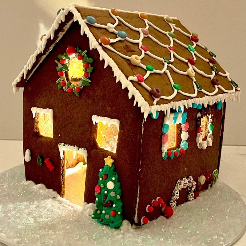 Weihnachtlicher Lebkuchenhaus Familienworkshop