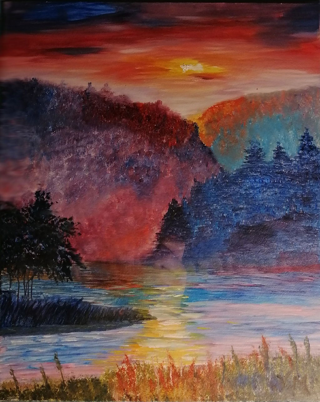 Sunset in the mountains