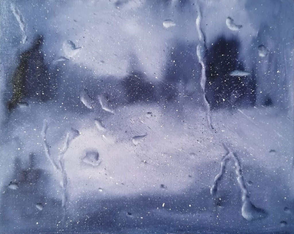 Drops on glass