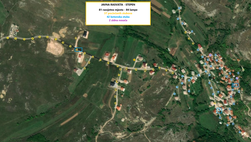 Ugradnja dodatnog rasvjetnog stuba kod Ikine kuće