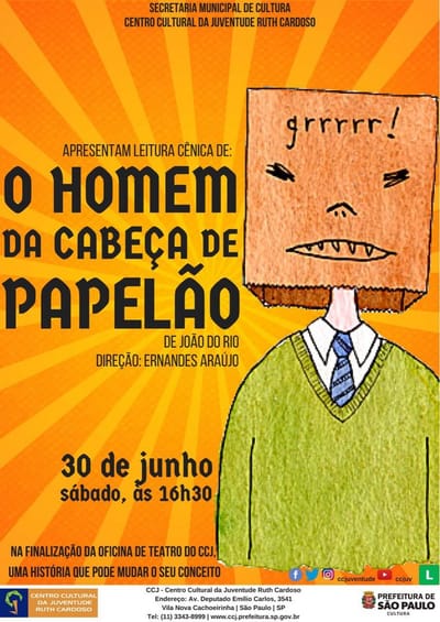 A Oficina de Teatro do CCJ, comandada pelo ator e diretor Ernandes de Araújo