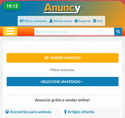 Aplicativo de Anúncio "Anuncy"