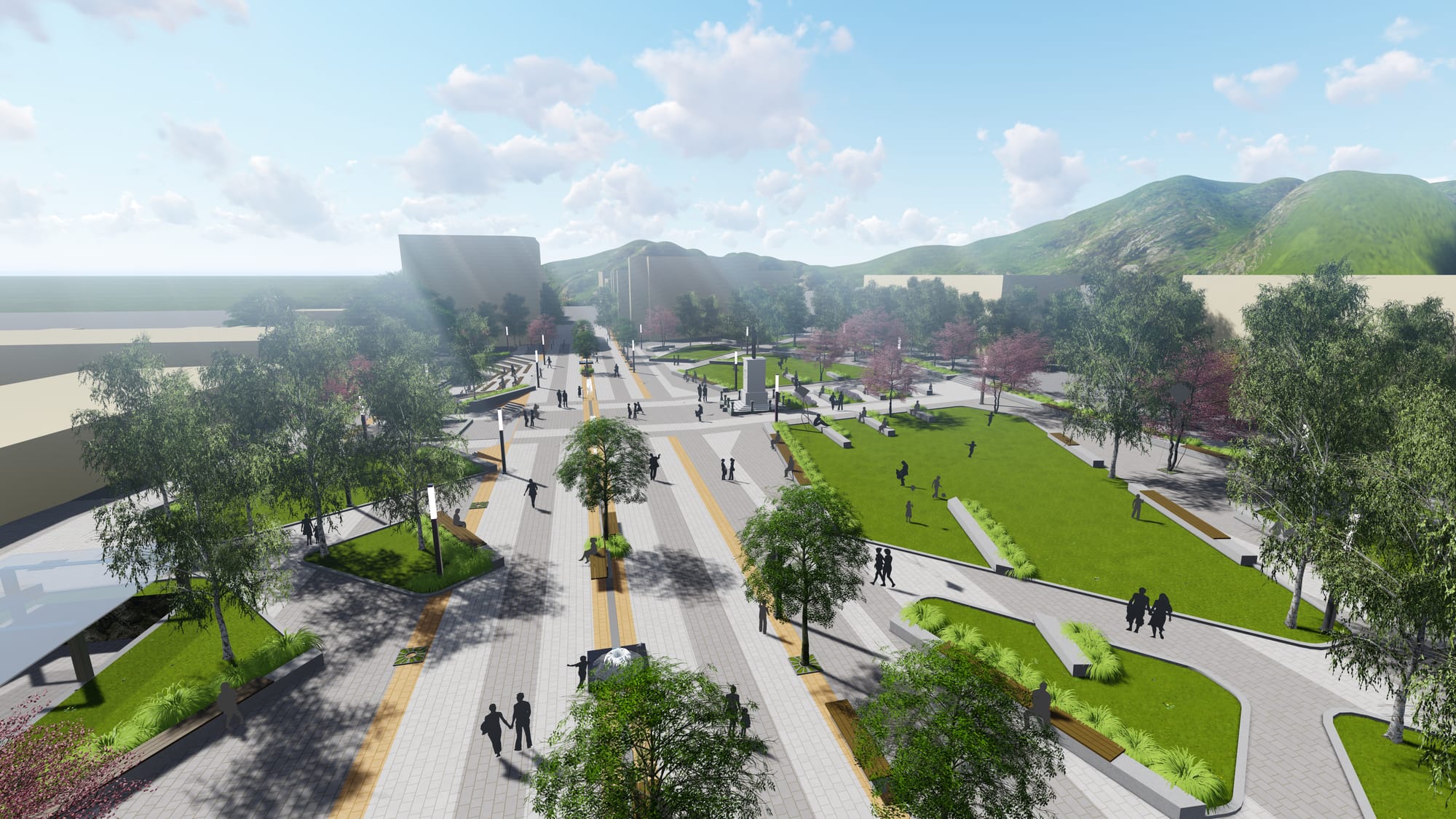 Urban Square of Toplica Heroes in Prokuplje, Serbia