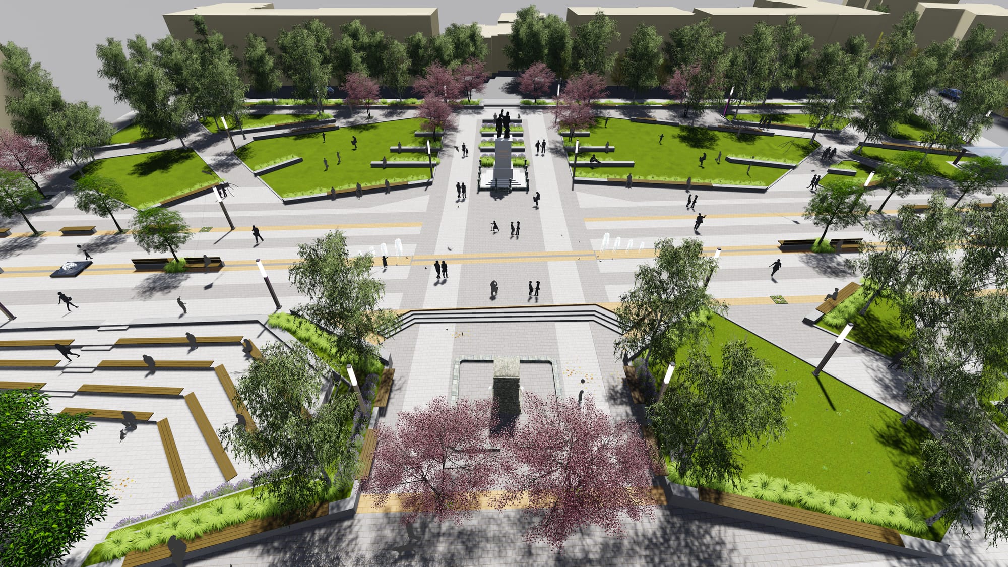 Urban Square of Toplica Heroes in Prokuplje, Serbia