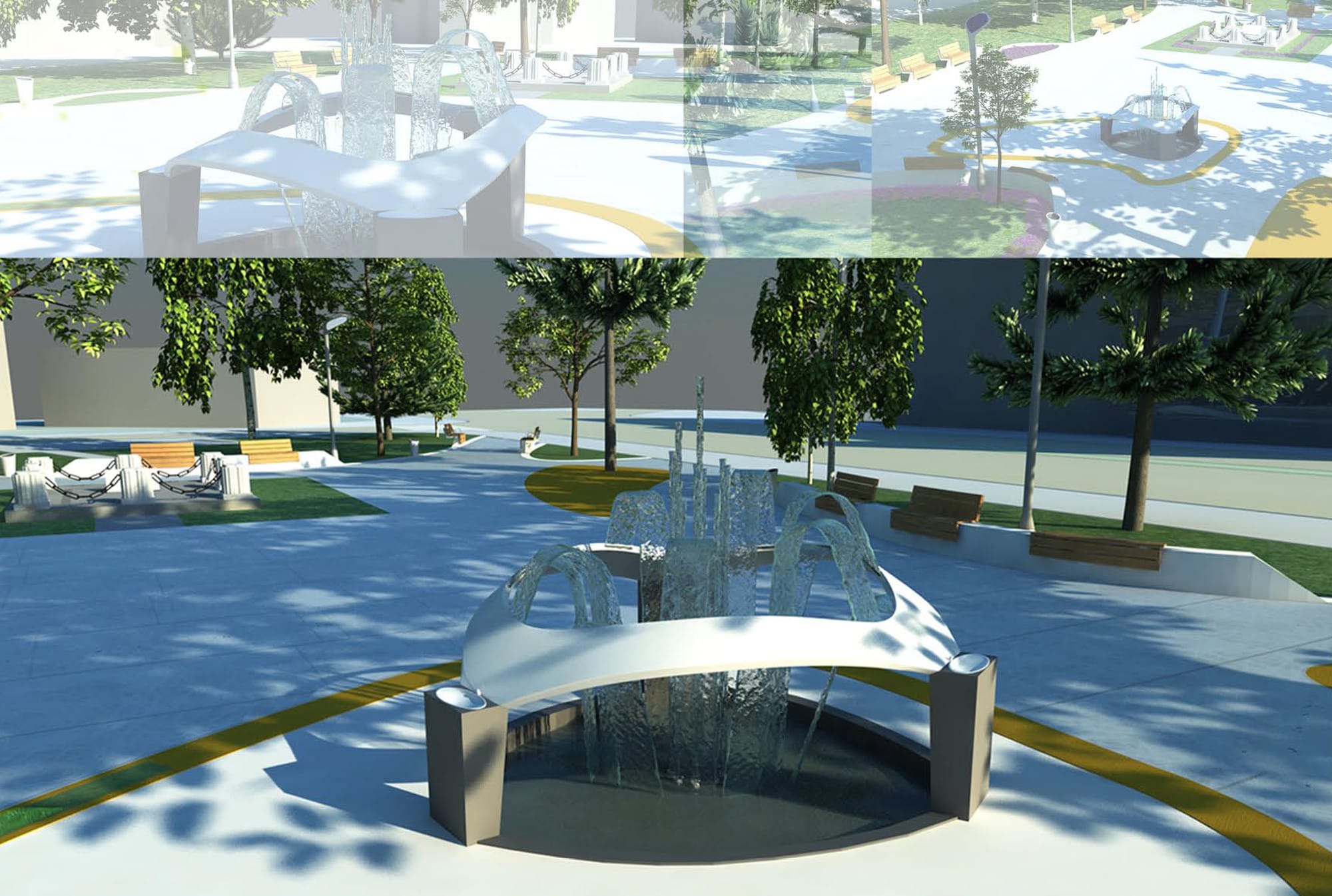 Public Fountain on "Sindjelić Square" in Niš, Serbia