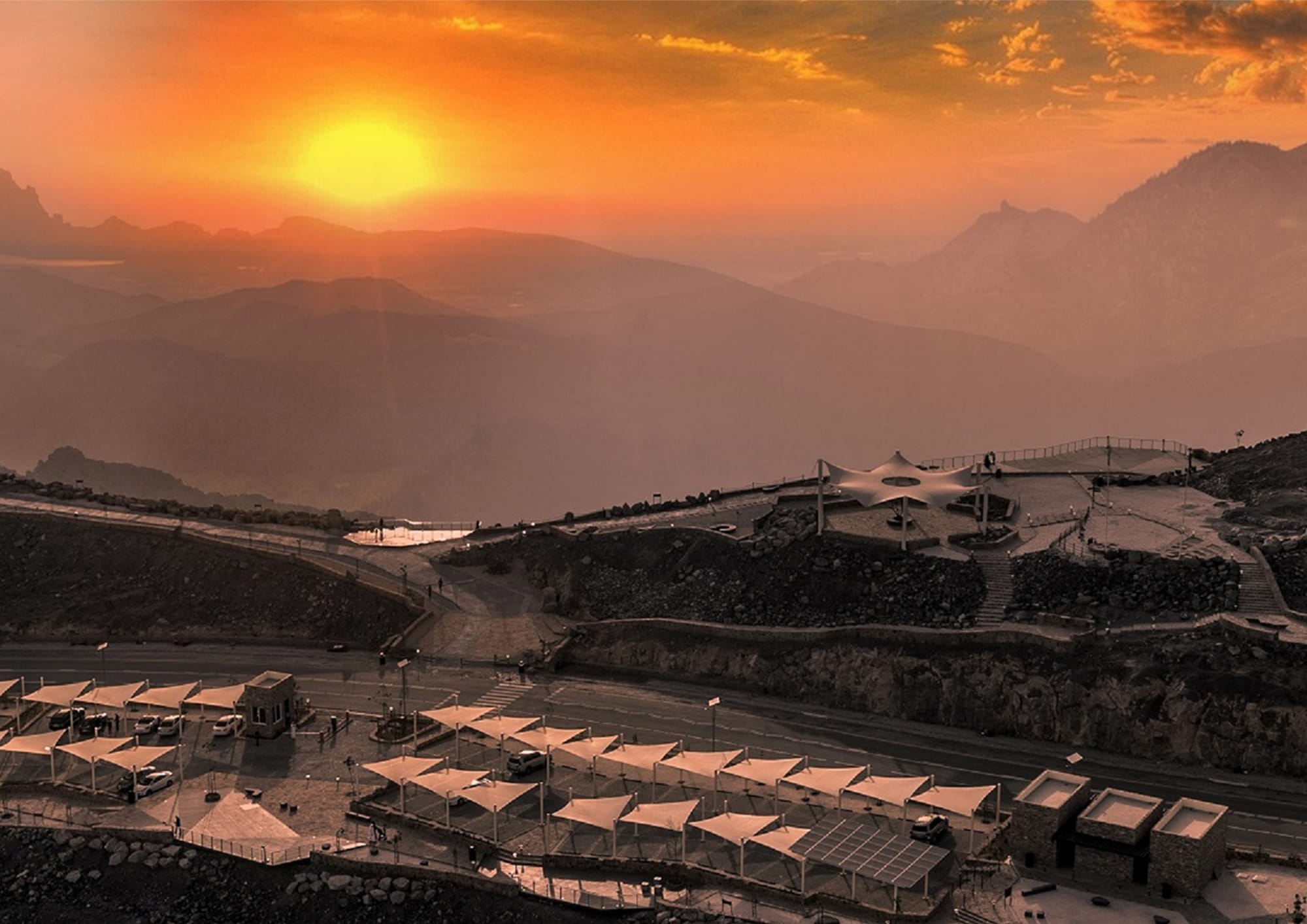 Viewing Deck Park in Jebel Jais Mountain, RAK, UAE