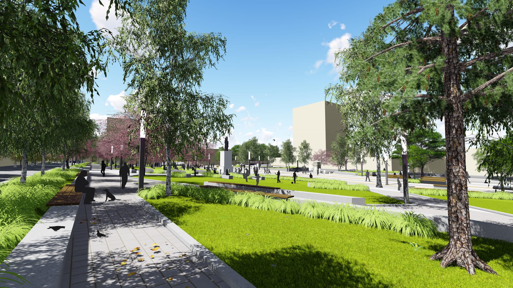 Urban Square of Toplica Heroes in Prokuplje, Serbia