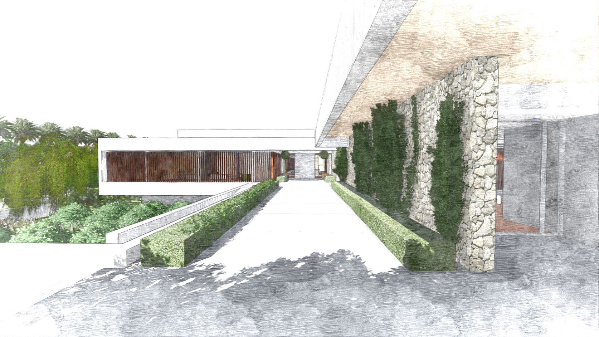 Abu Dhabi — Villa Landscape Design