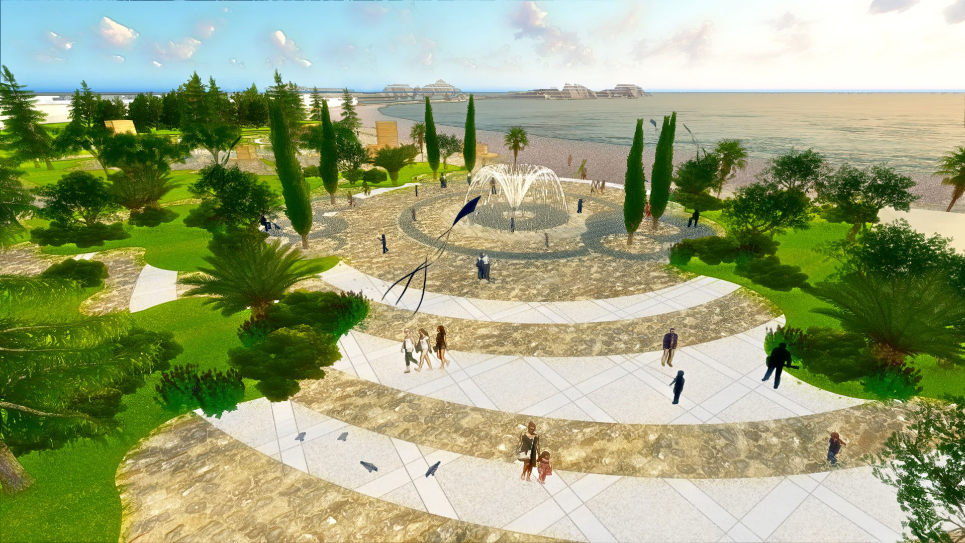 Budva Promenade: GARDEN CITY INVENTED: EMBRACING THE LANDSCAPE / CONNECTING WITH PEOPLE