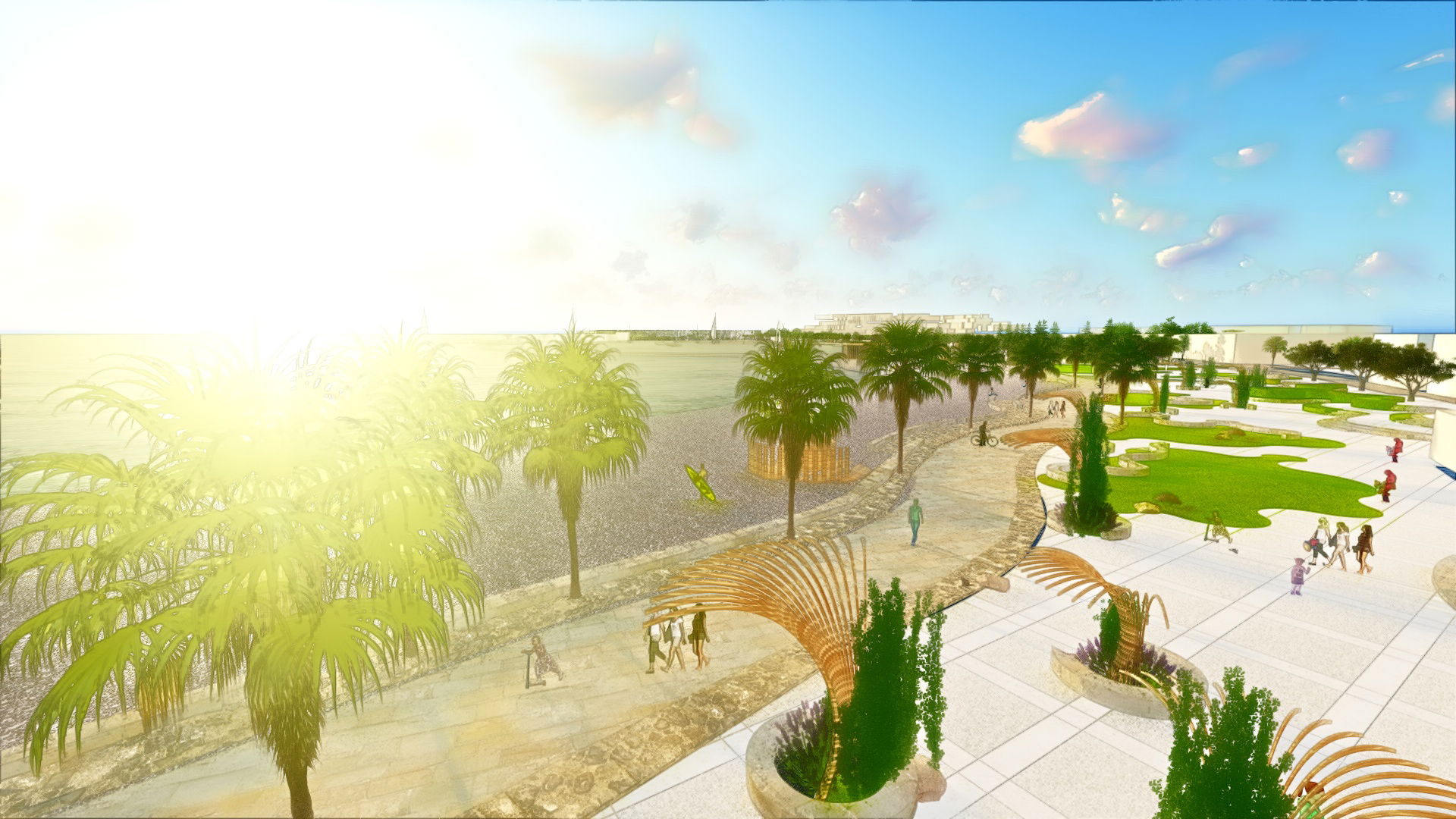 Budva Promenade: GARDEN CITY INVENTED: EMBRACING THE LANDSCAPE / CONNECTING WITH PEOPLE