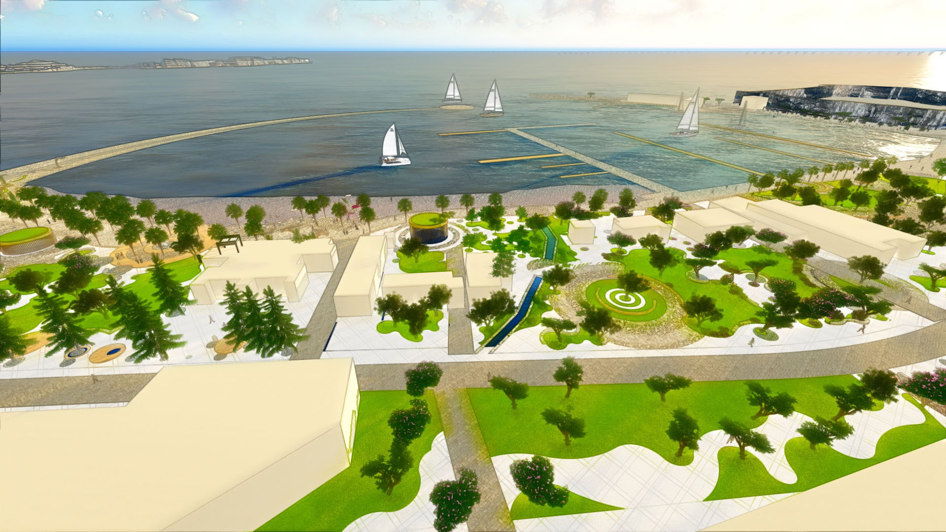 Budva Promenade: GARDEN CITY INVENTED: EMBRACING THE LANDSCAPE / CONNECTING WITH PEOPLE